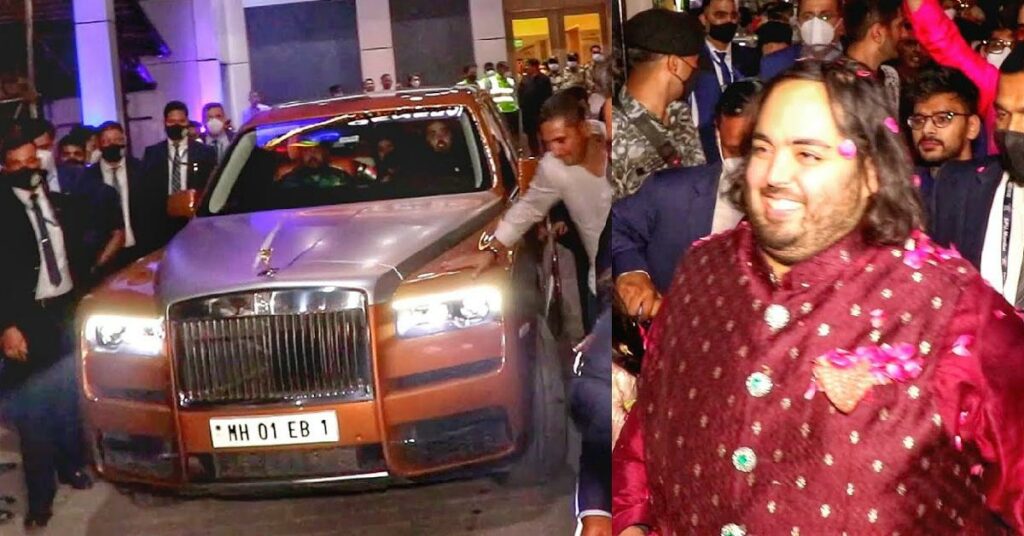 Anant Ambani Seen with his Rolls Royce Cullinan