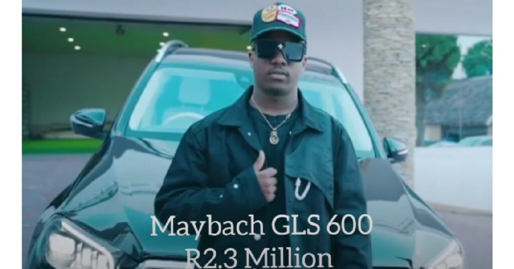 Andile Mpisane with his Mercedes Maybach GLS600