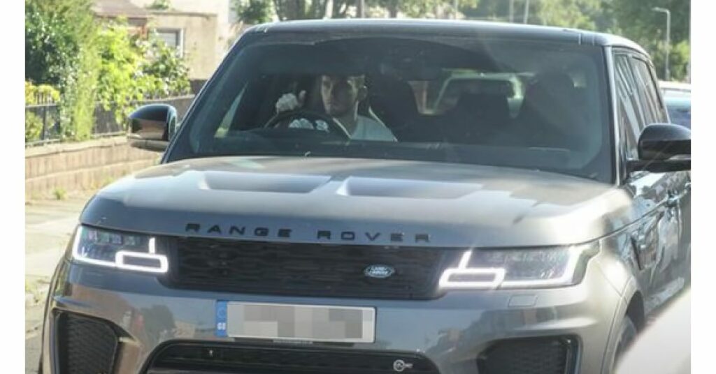 Andrew Robertson with His Range Rover