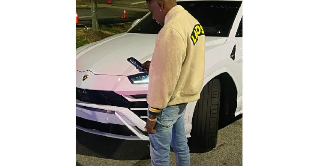 Boosie Badazz with his Lamborghini Urus