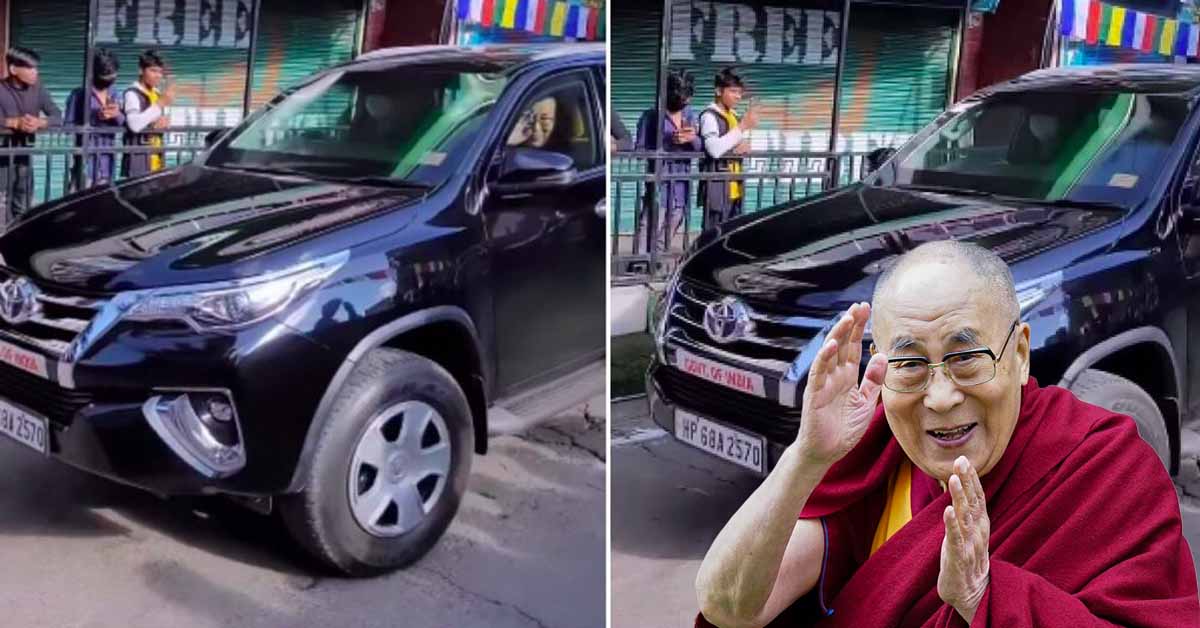 Dalai Lama Toyota Fortuner Steel Wheels