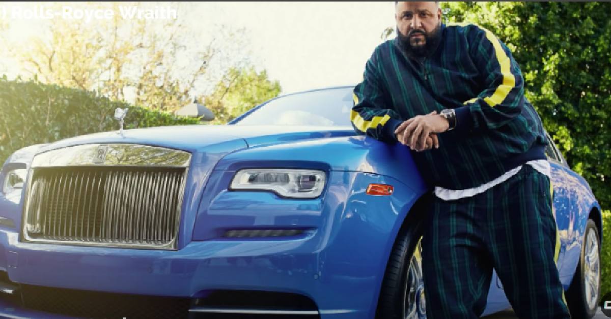 DJ Khaled with his Rolls Royce Wraith