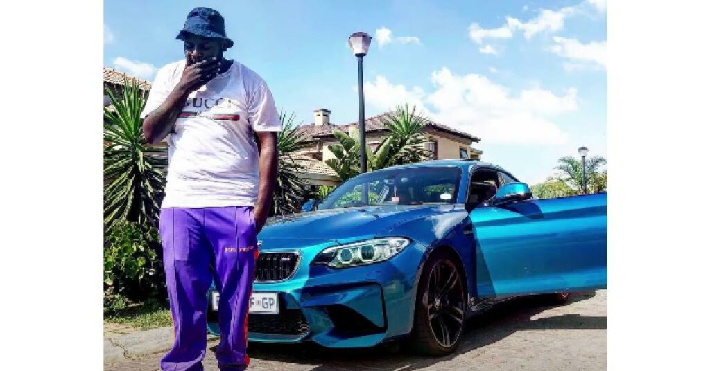 DJ Maphorisa with his BMW M2