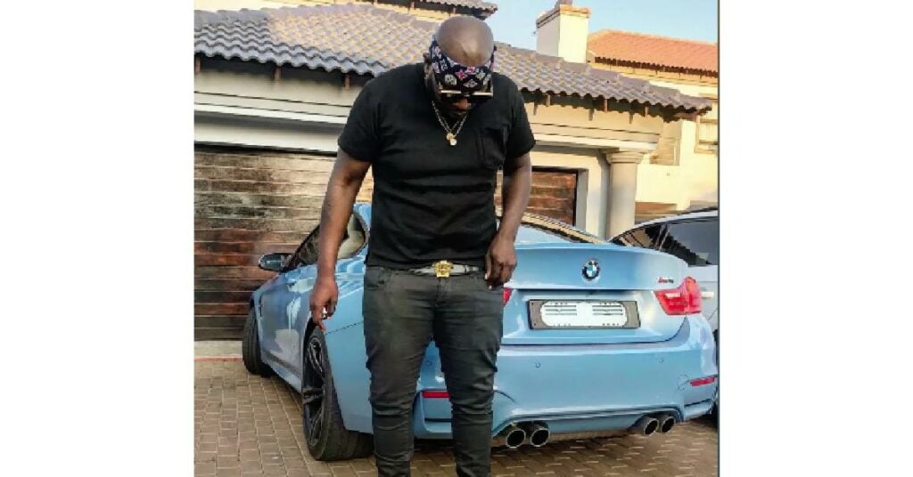DJ Maphorisa with his BMW M4