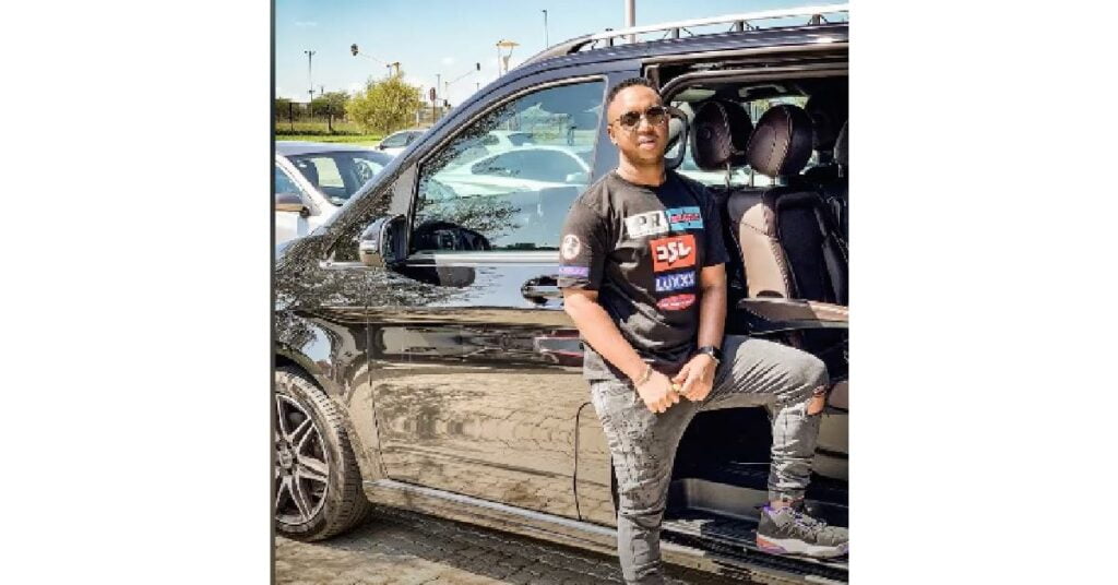 DJ Shimza with his Mercedes-Benz V-Class