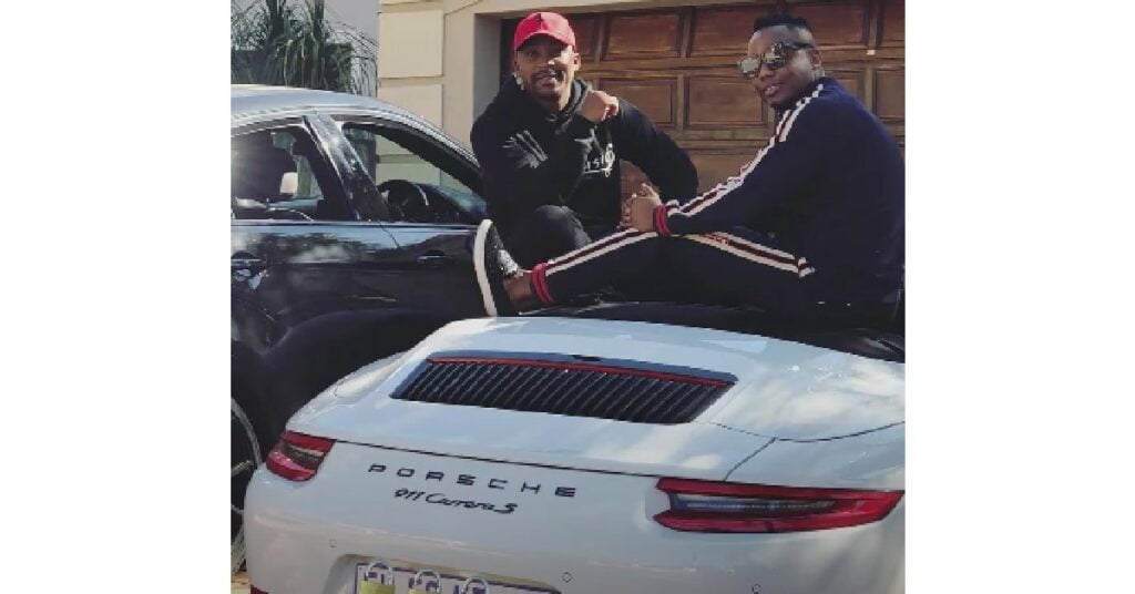 DJ Tira with his Porsche 911 Carerra S
