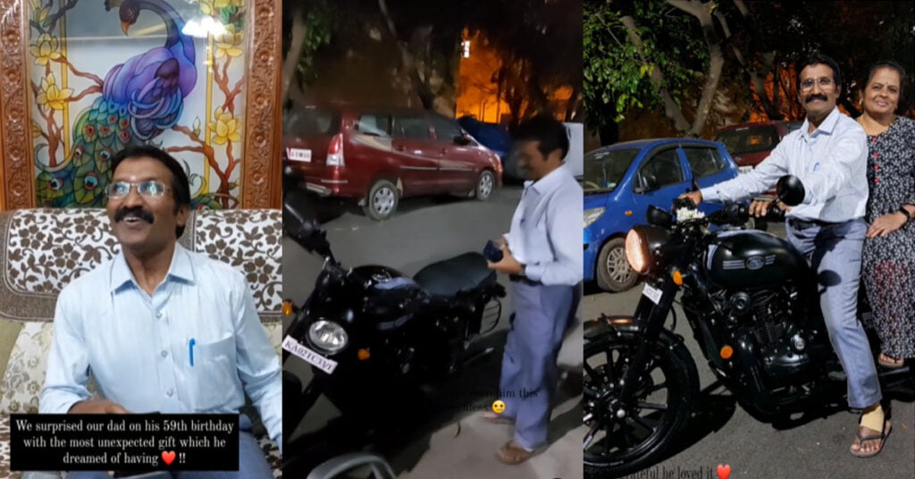 Dad Surprised With Dream Bike On His 59th Birthday