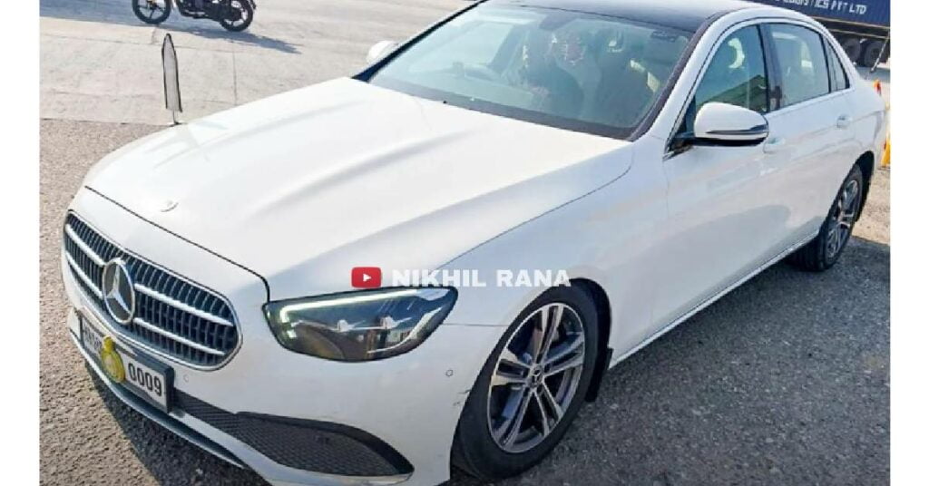 Mercedes E-Class of Haryana Minister Breaks Down