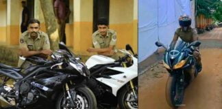 These two cops from Kerala own superbikes like Triumph Daytona 675 and Kawasaki Z800.