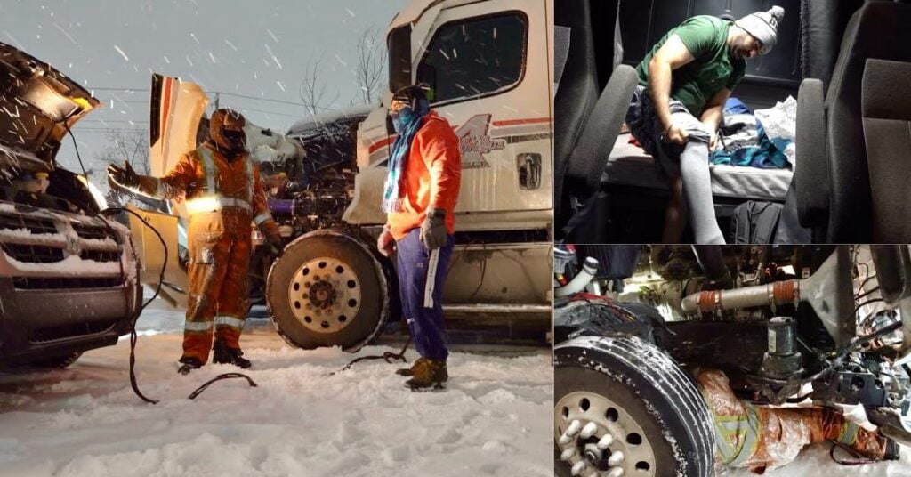 Indian Truck Driver Gets Stuck in Snow in -25 Degrees in Canada