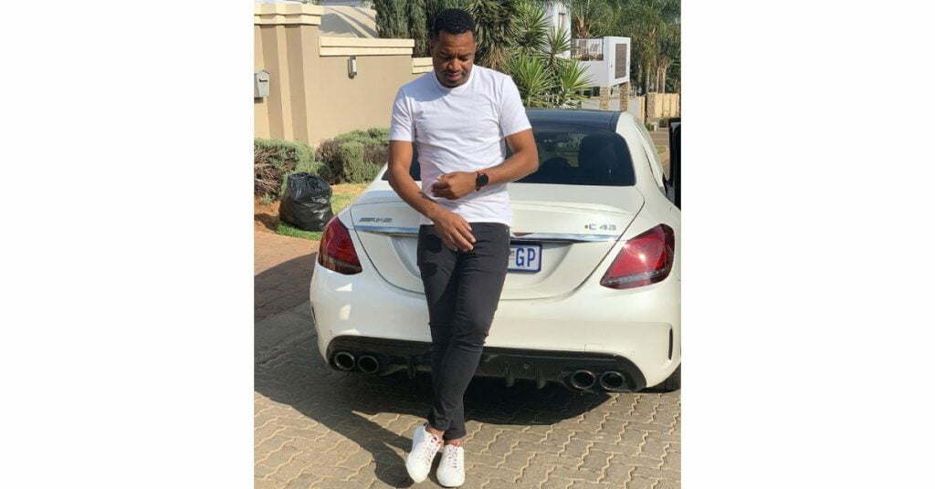 Itumeleng Khune with his Mercedes C43 AMG