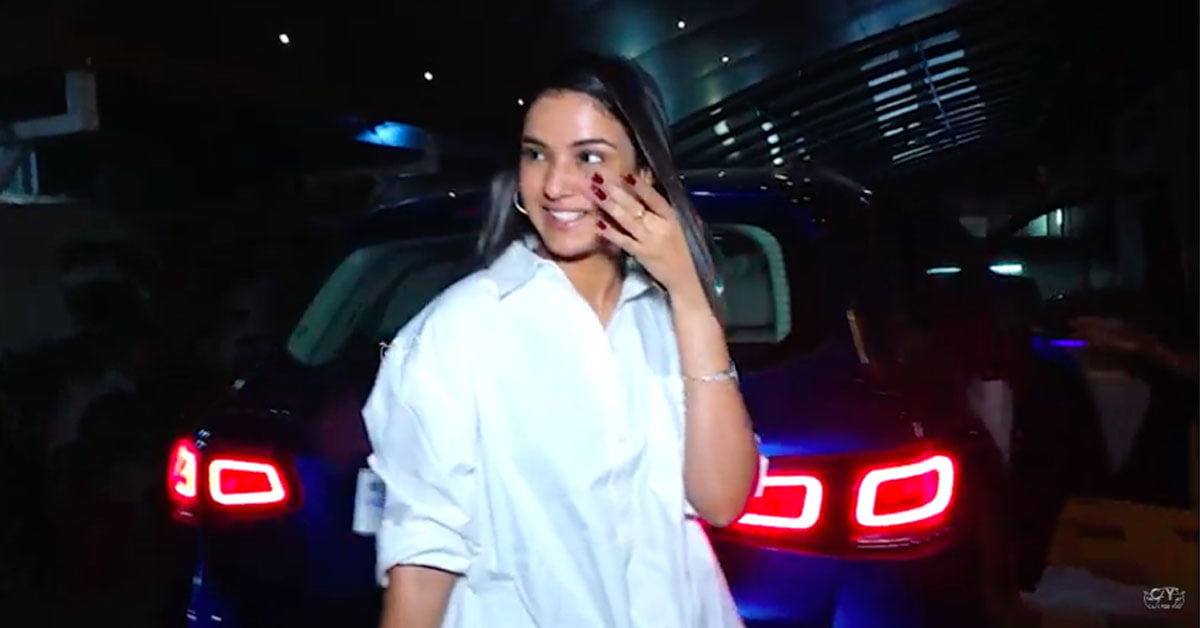 Jasmin Bhasin Spotted with her Mercedes GLC 220D