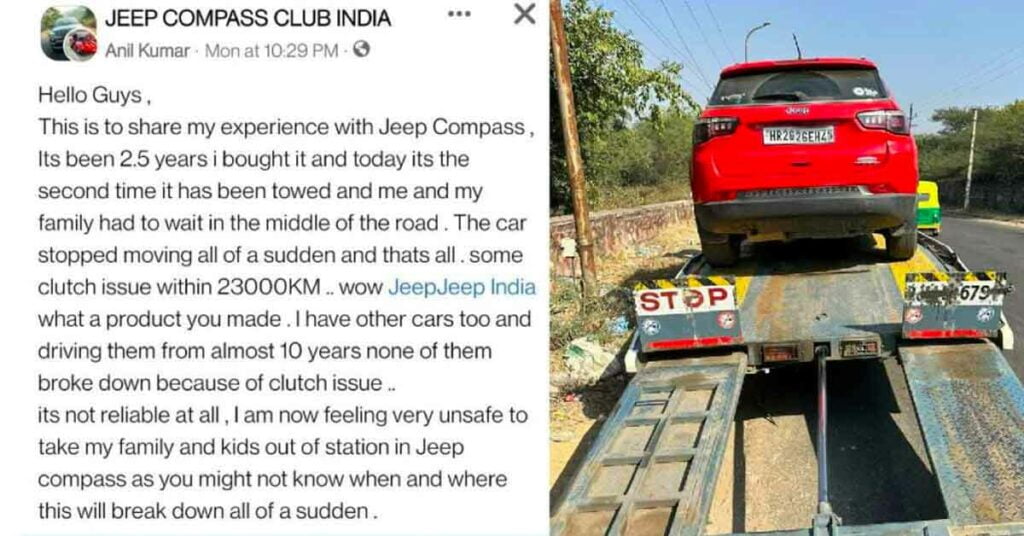 Jeep Compass Owner Shares Clutch Issues Car Blog India Jeep Compass Owner Shares Clutch Issues