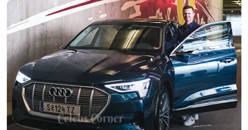 Jesse Marsch with his Audi Q8