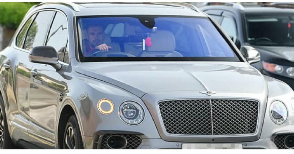 Jordan Henderson with Bentley Bentayga