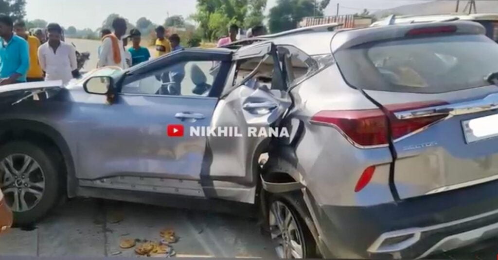 Kia Seltos Accident Jabalpur