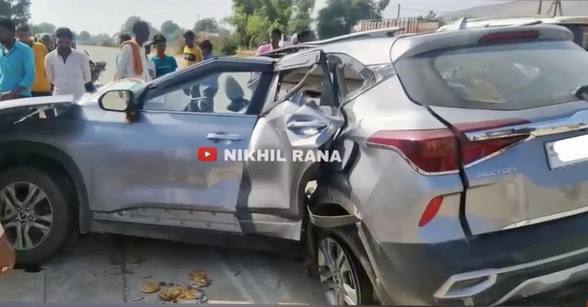 Kia Seltos Accident Jabalpur