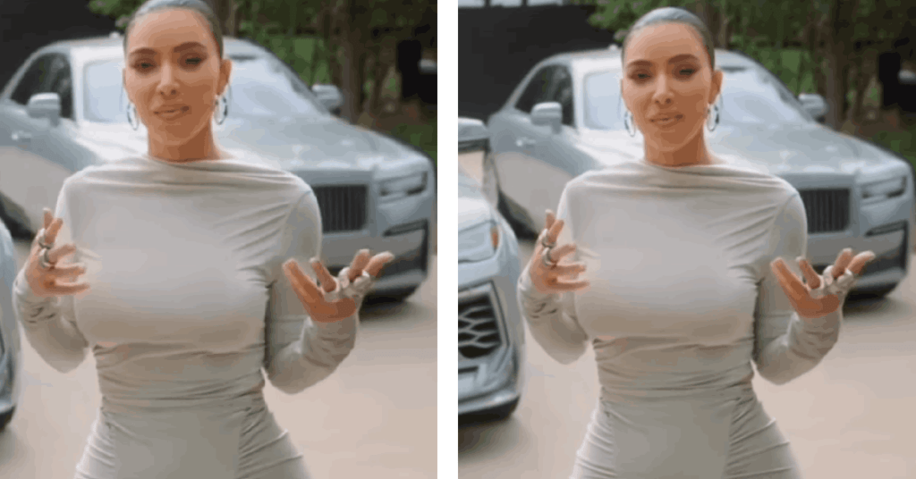 Kim Kardashian with her Rolls Royce Ghost