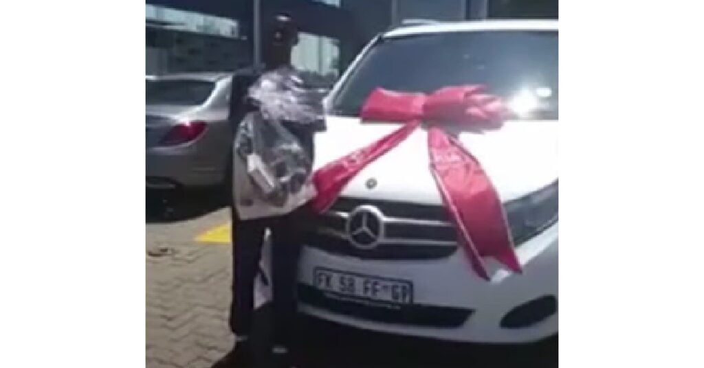 King Monada with His Mercedes benz V class