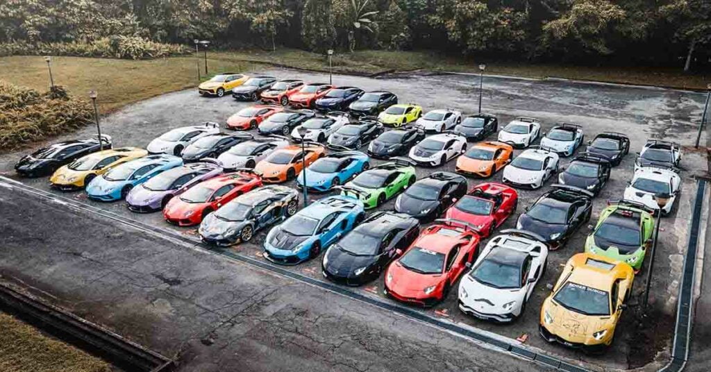 lamborghini club christmas drive singapore