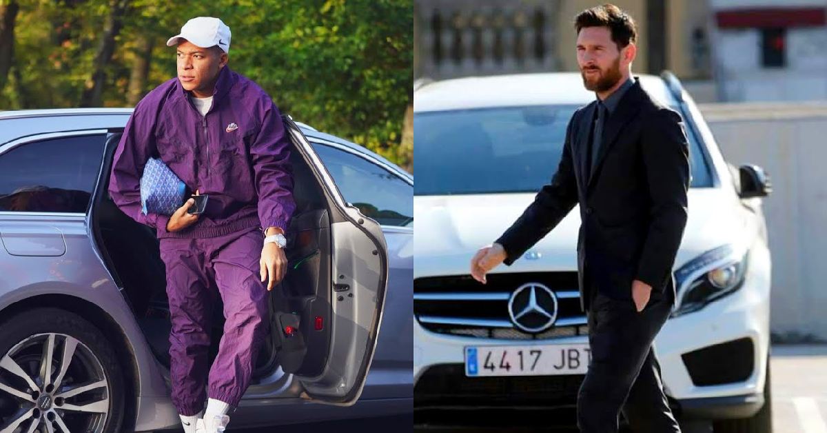 leo messi vs kylian mbappe car collection