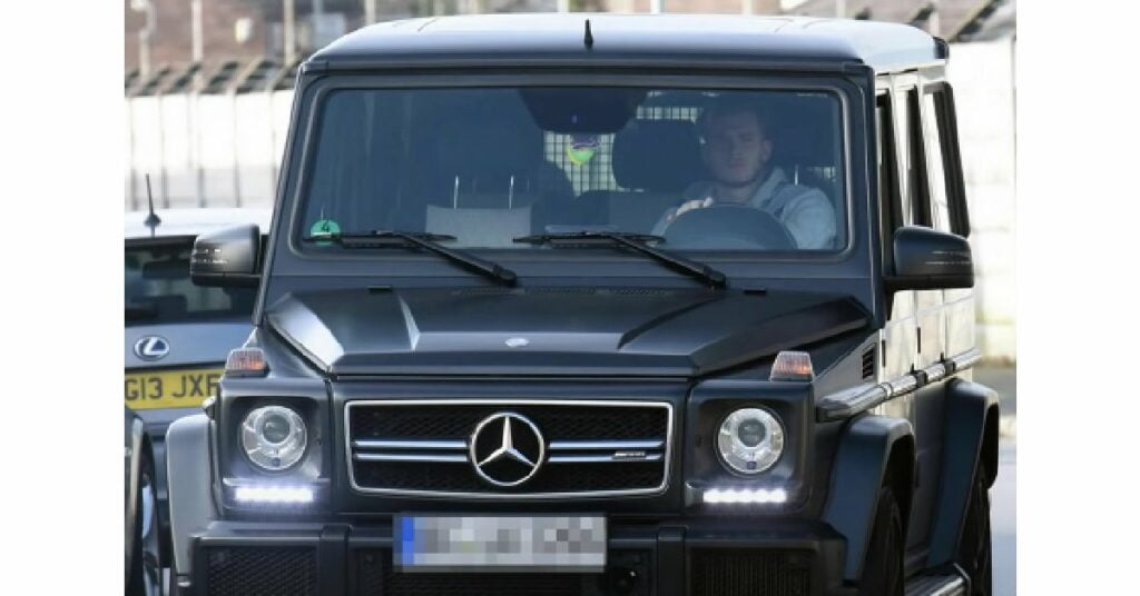 Loris Karius with Mercedes-Benz G-Wagon