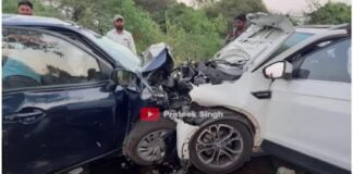Maruti Baleno Skoda Kushaq Crash Due To Overspeeding