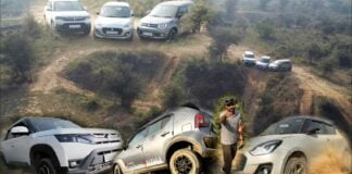 Maruti Brezza, Ignis and Swift Go Off-Roading