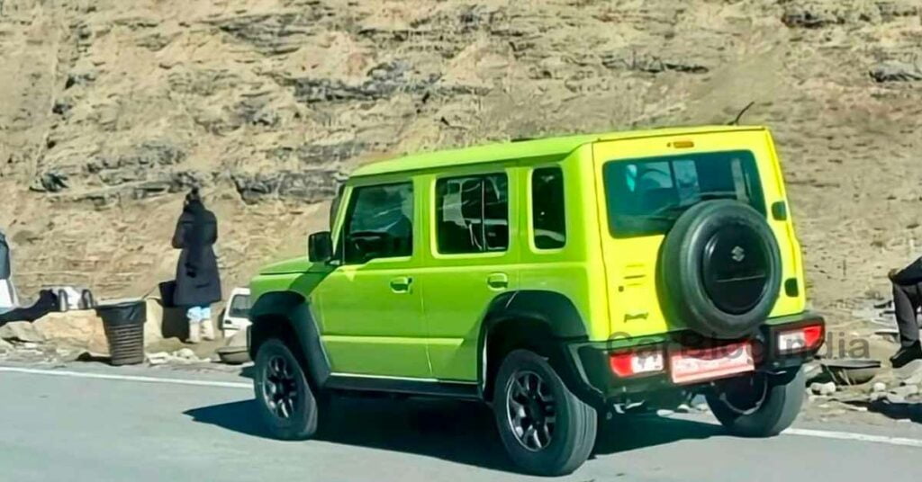 5-door Maruti Jimny Rear Three Quarters