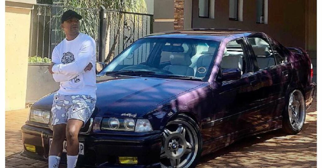 NaakMusiQ with his BMW 3 Series