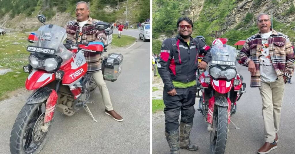 Nana Patekar Rides Bike with YouTubers