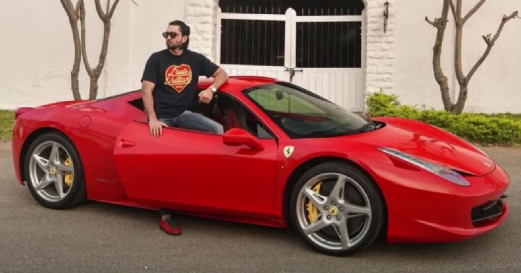 Naseer Khan with his Ferrari 812 Superfast