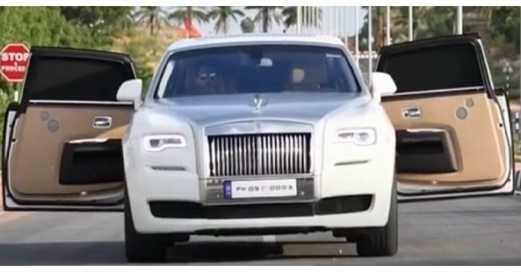 Naseer Khan with his Rolls Royce Ghost