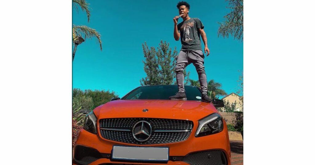 Nasty C with his Mercedes-Benz A-Class