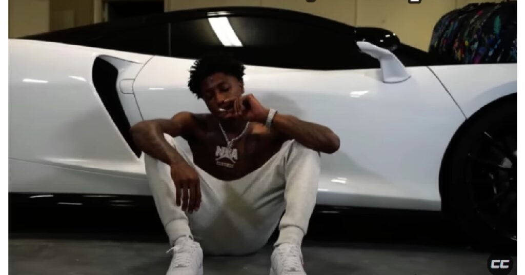 NBA YoungBoy with his McLaren GT