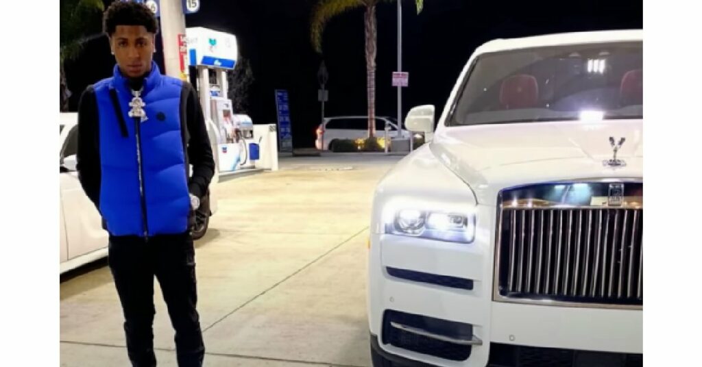 NBA YoungBoy with his Rolls Royce Cullinan