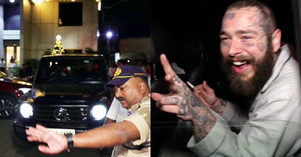 Post Malone Spotted in Mumbai in Mercedes G350D