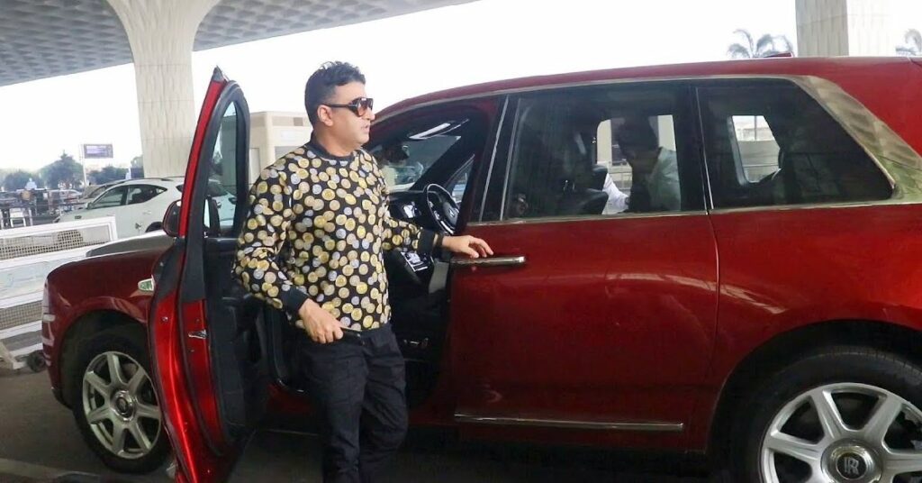 Bhushan Kumar with his Rolls Royce Cullinan