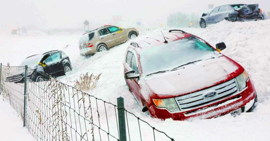 Road Accidents Usa Winter storm