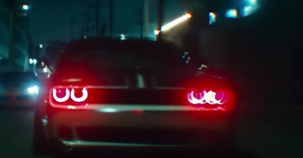 Roddy Ricch with his Dodge Charger SRT Hellcat