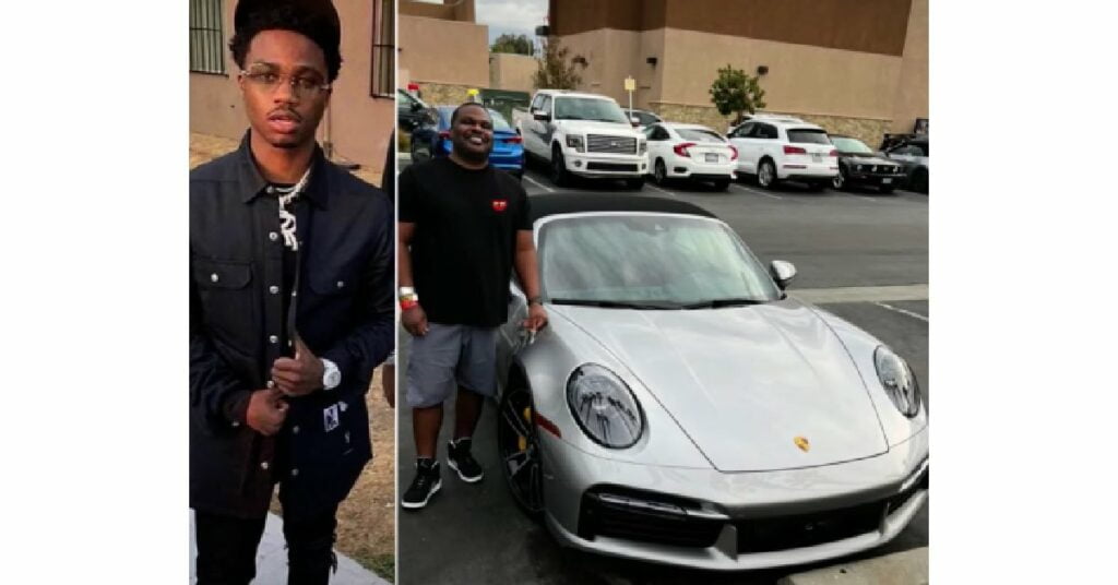 Roddy Ricch with his Porsche 911 Turbo S