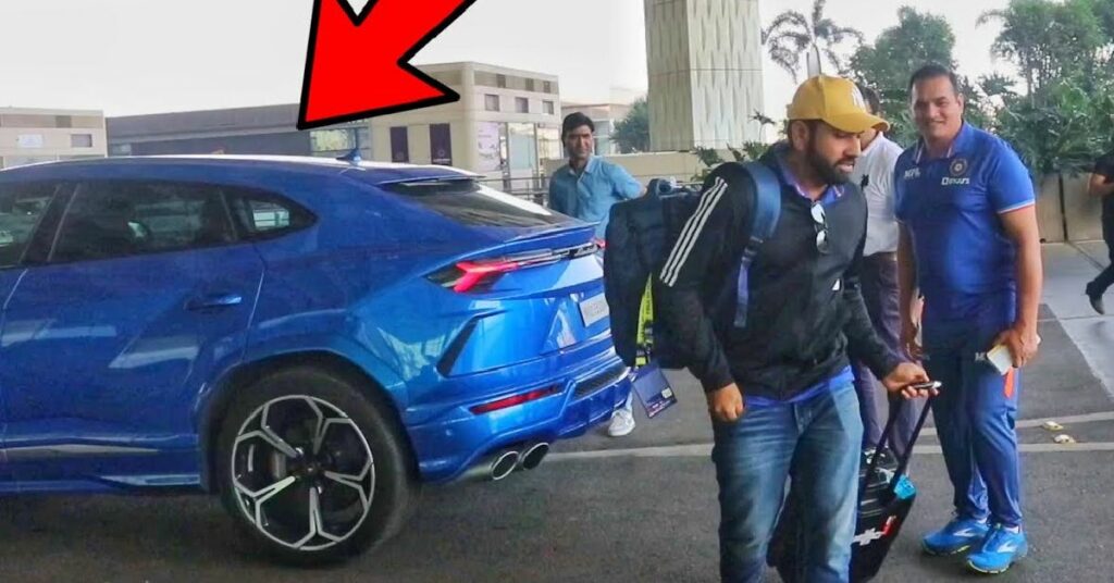 Rohit Sharma Seen with His Lamborghini Urus