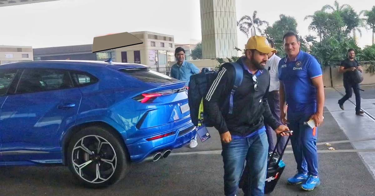 Rohit Sharma with his Lamborghini Urus