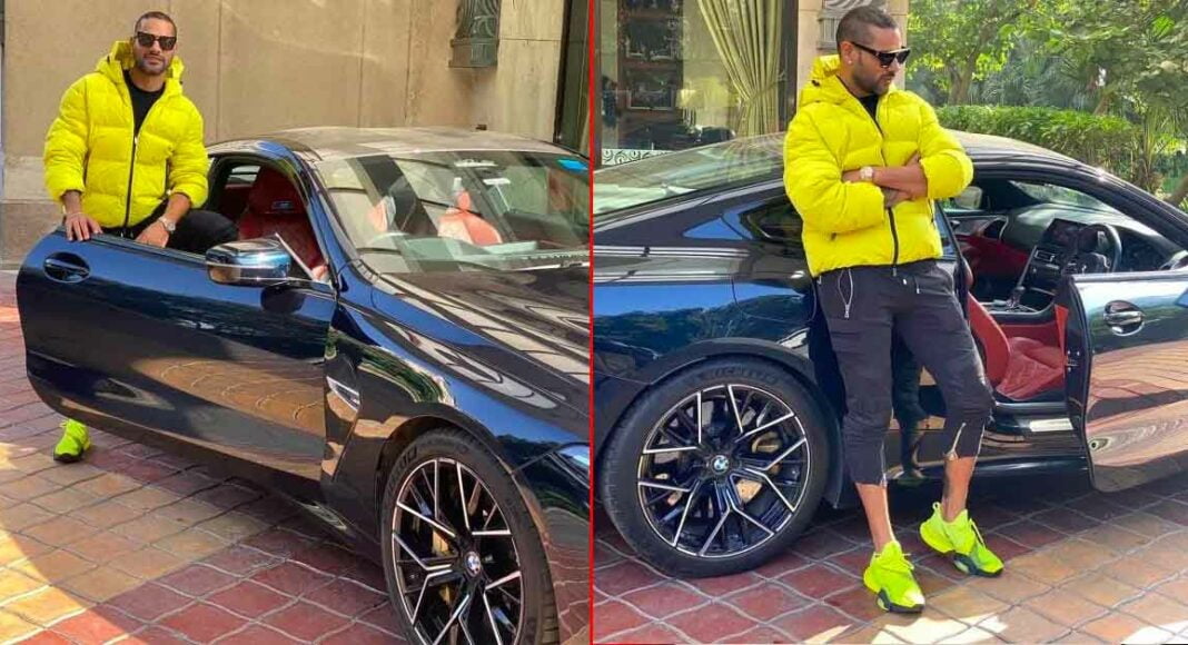 shikhar dhawan bmw m8 coupe