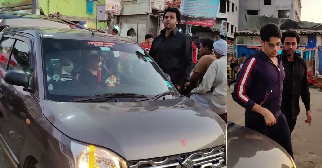 Sidharth Malhotra with his Maruti WagonR