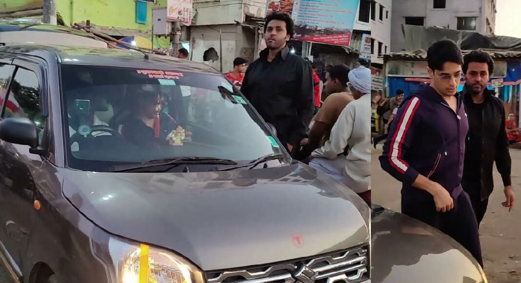 Sidharth Malhotra with his Maruti WagonR