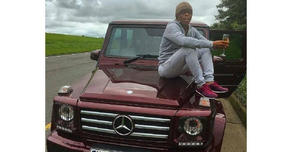 Somizi with Mercedes G350d