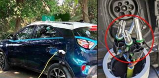 tata nexon ev charger cow