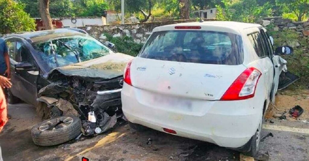 Tata Nexon Maruti Swift Accident