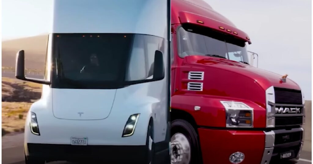 Tesla Electric Semi vs Mack Anthem Comparison